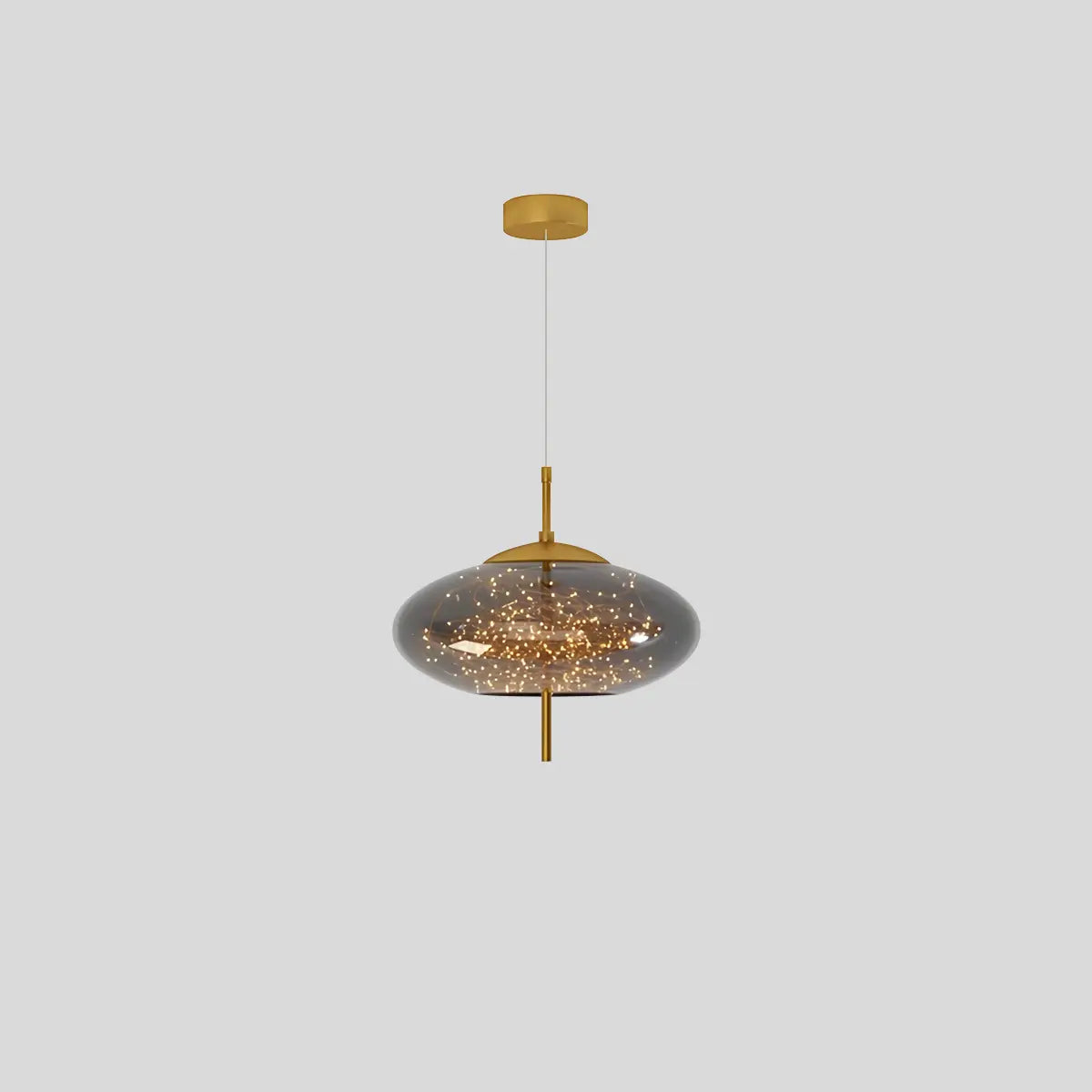 Antizer Twirl Modern Pendant Light for Bedroom C-Smoky Gray