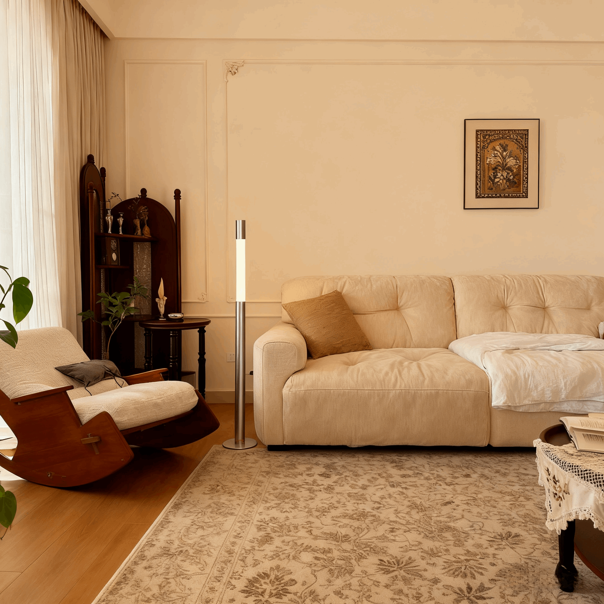 Antizer Modern Minimalist Liftable Floor Lamp