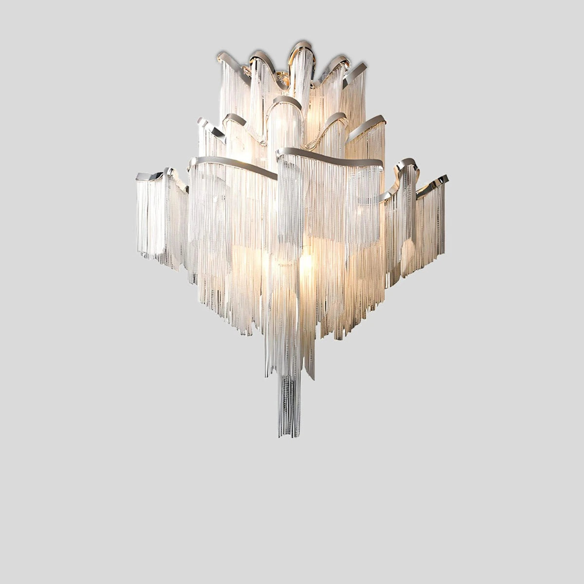 Antizer Aluminum Tassel LED Ceiling Chandelier Ceiling Light