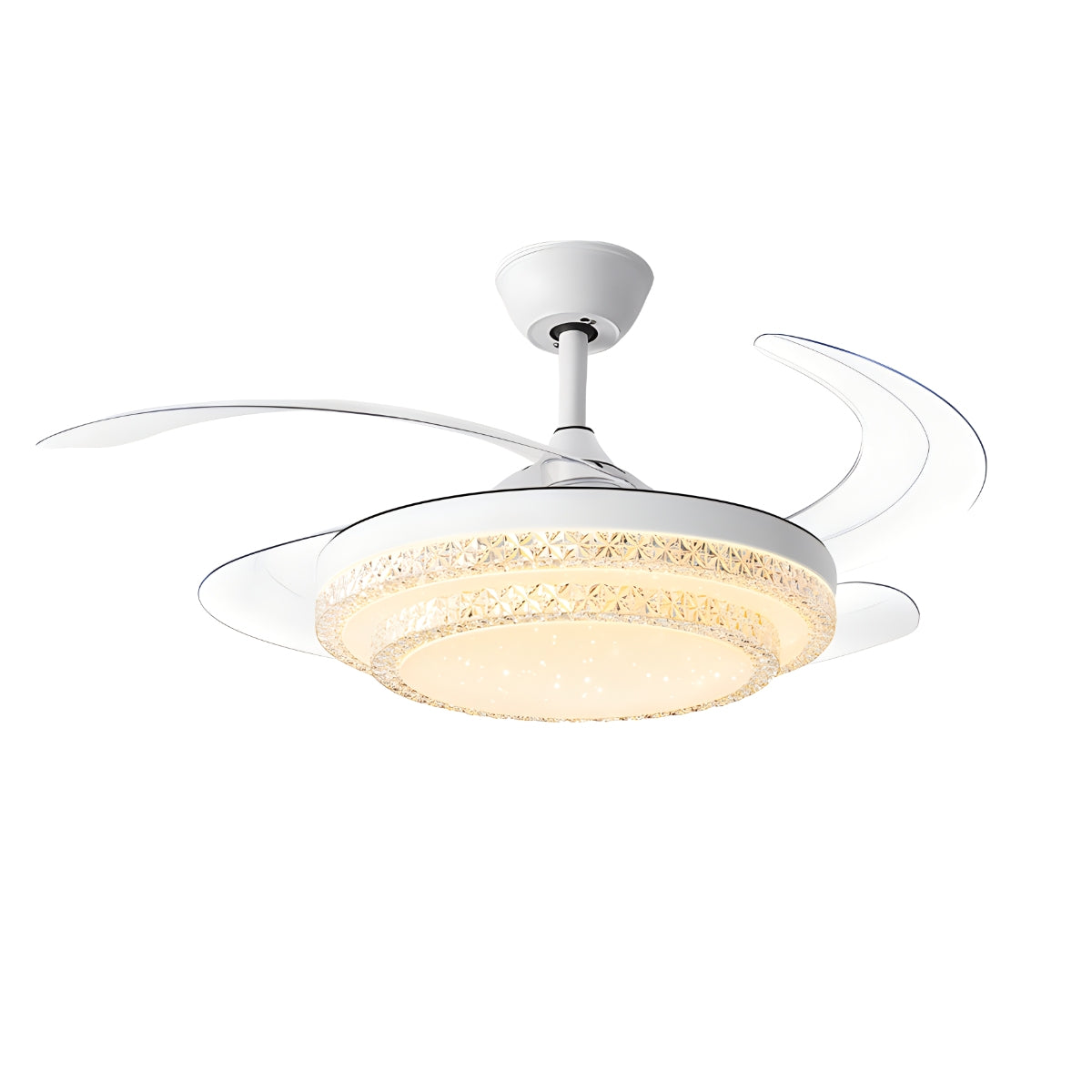 Antizer Dimmable Remote Hugger Ceiling Fan Light Dimmable With Remote