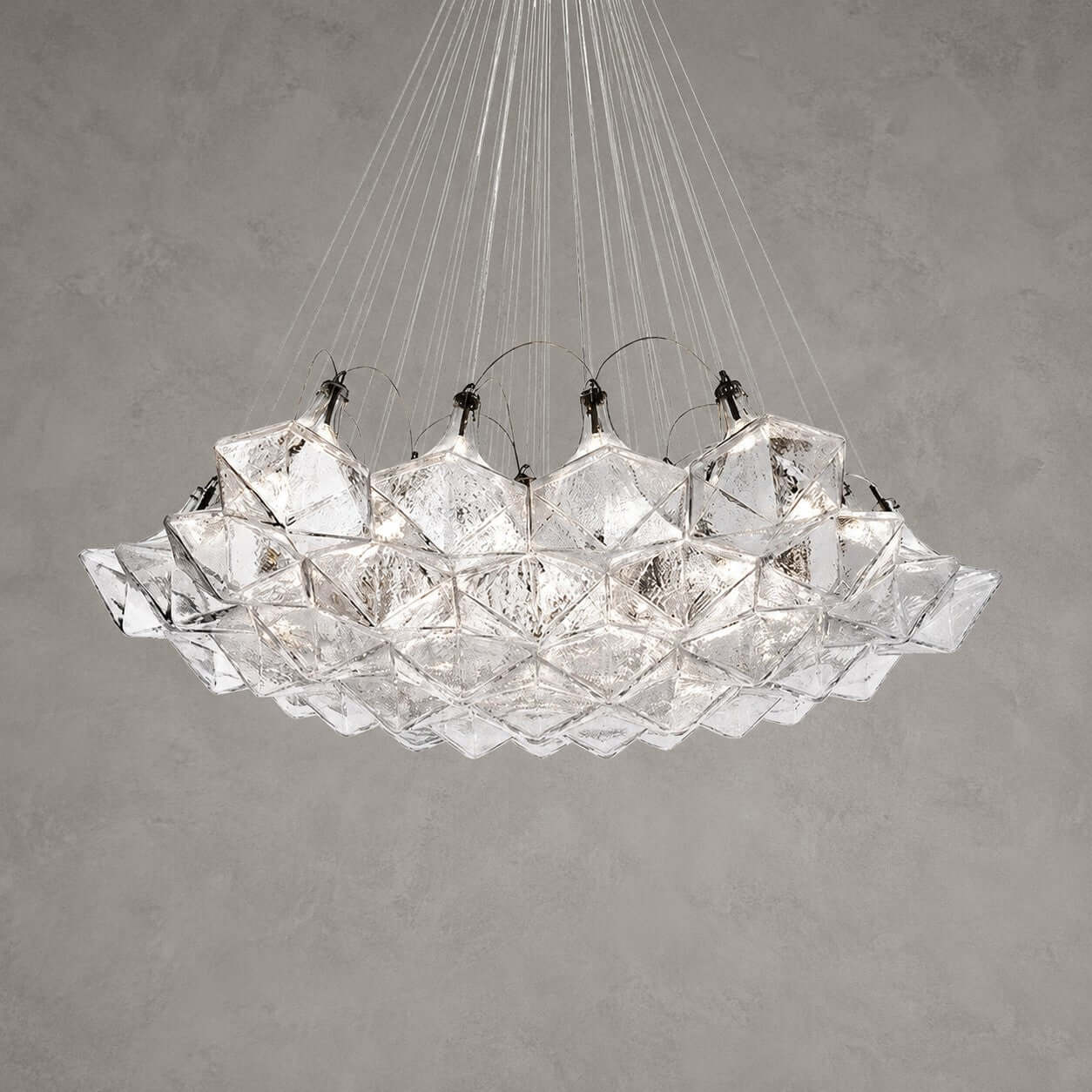 Celvian Chandelier | Geometric Chandelier for Modern Dining Room Decor