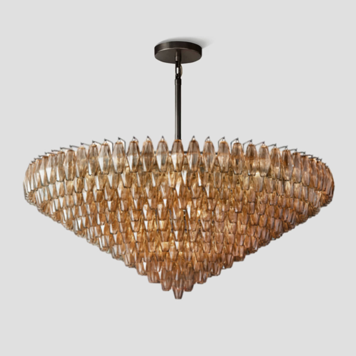 Antizer Chiara Glass Tiered Round Chandelier