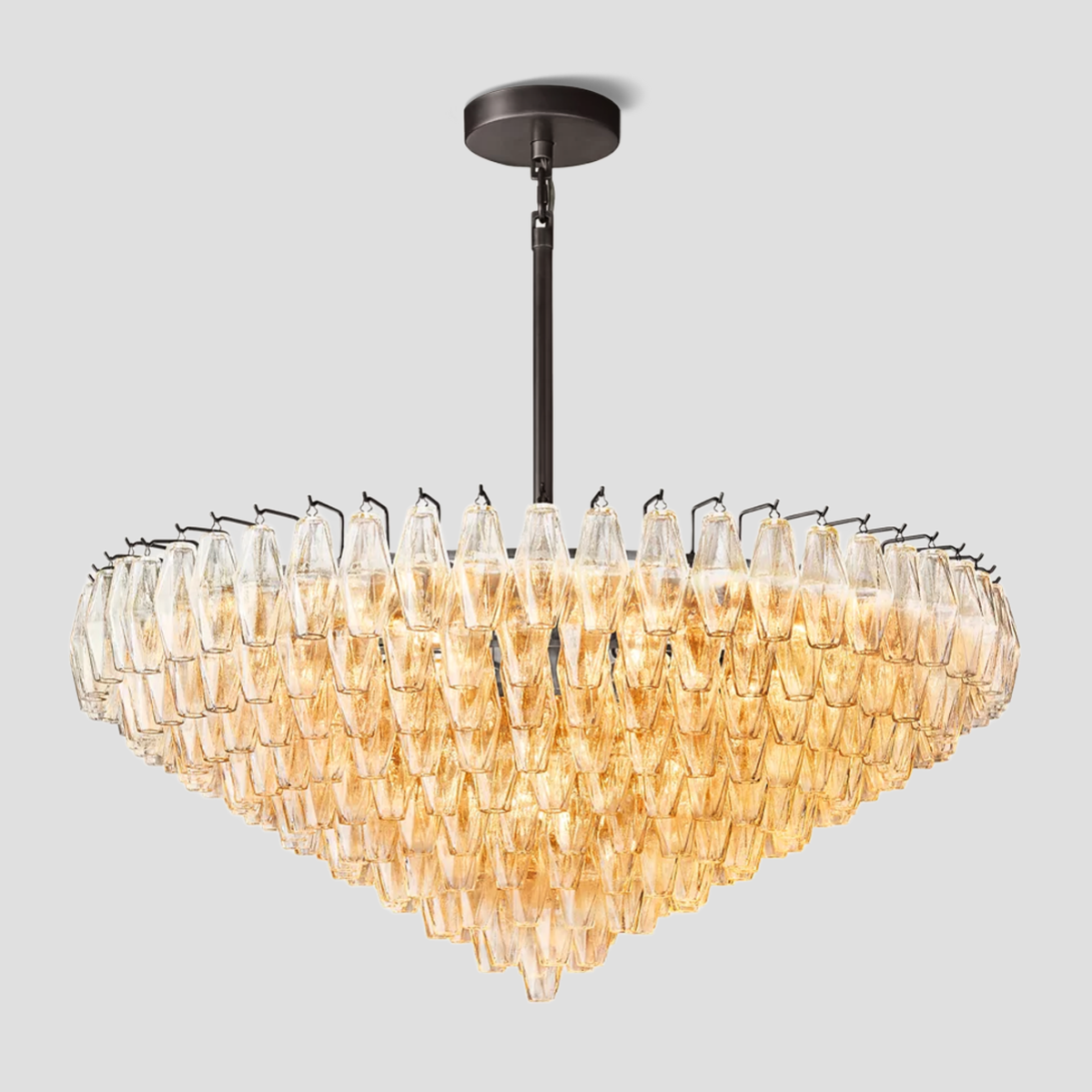 Antizer Chiara Glass Tiered Round Chandelier