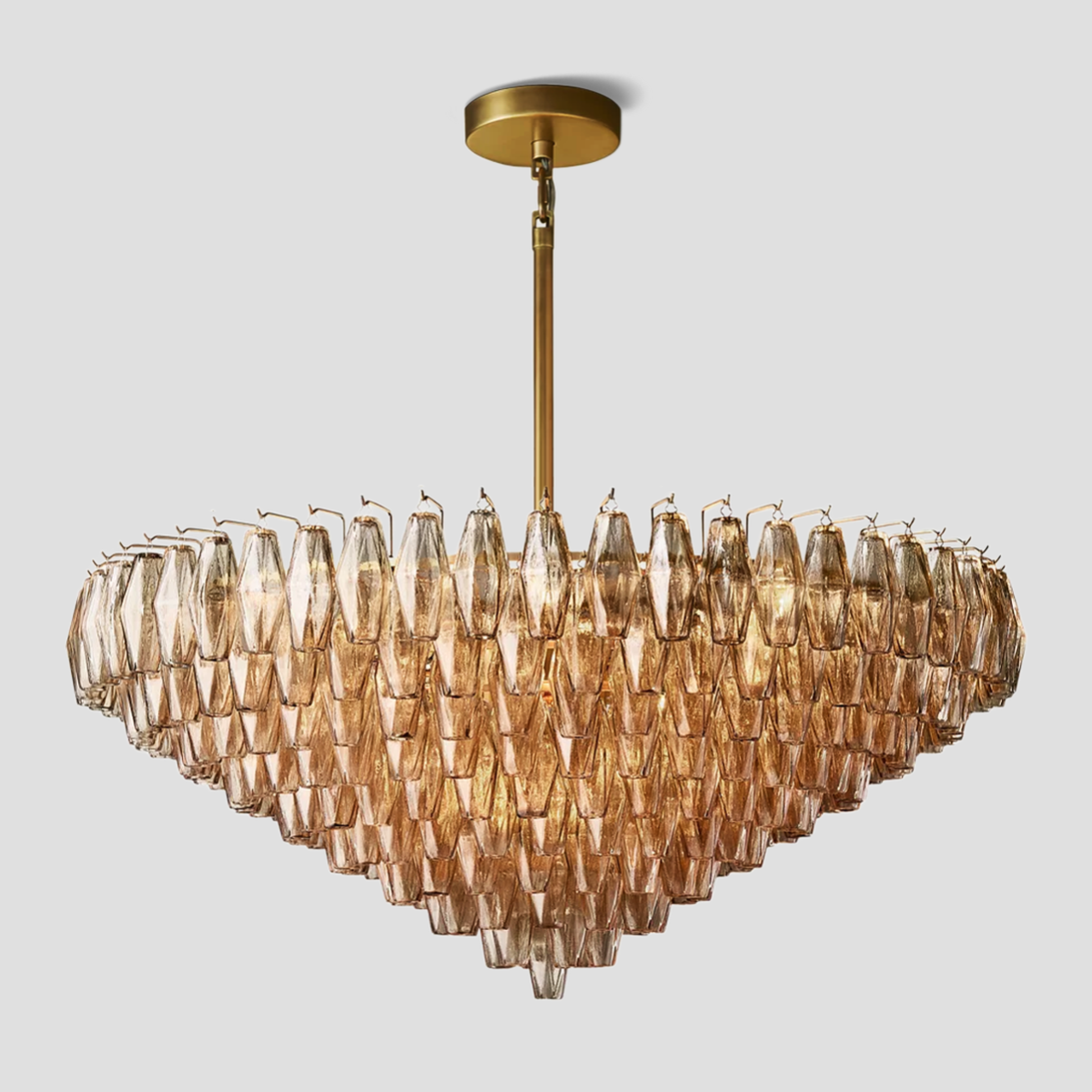 Antizer Chiara Glass Tiered Round Chandelier