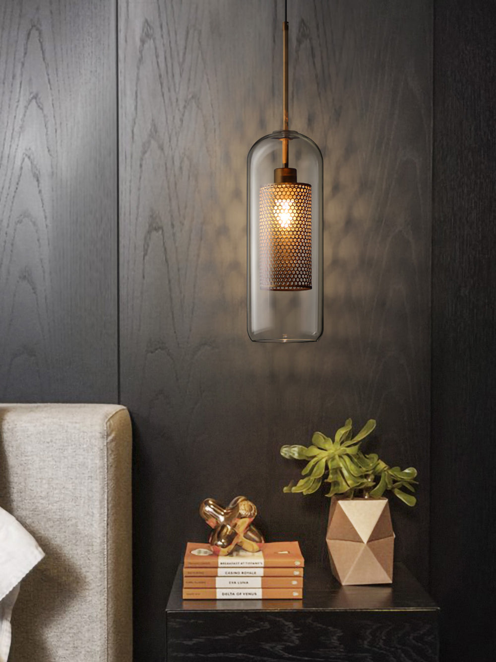 Chiswick Modern Glass Pendant Light: Elegant Spherical, Pear, Capsule Ceiling Fixture