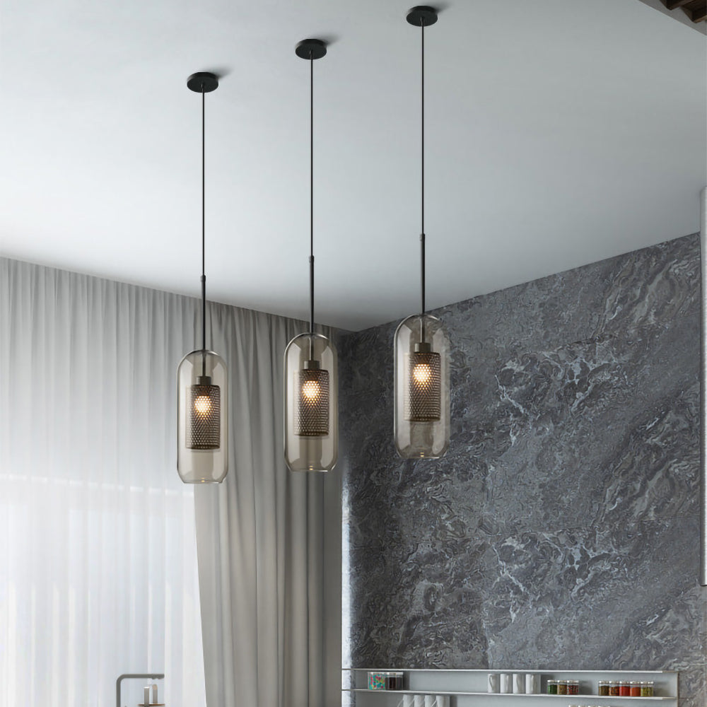 Chiswick Modern Glass Pendant Light: Elegant Spherical, Pear, Capsule Ceiling Fixture