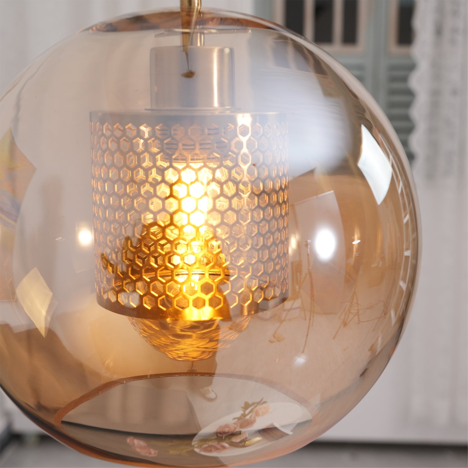 Chiswick Modern Glass Pendant Light: Elegant Spherical, Pear, Capsule Ceiling Fixture