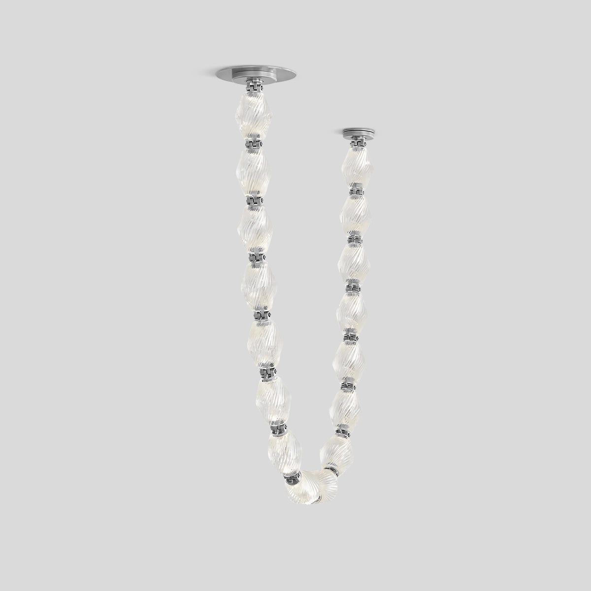 Antizer Zypheria Art Deco Czech Glass Beaded Chandelier Chrome 16 Balls