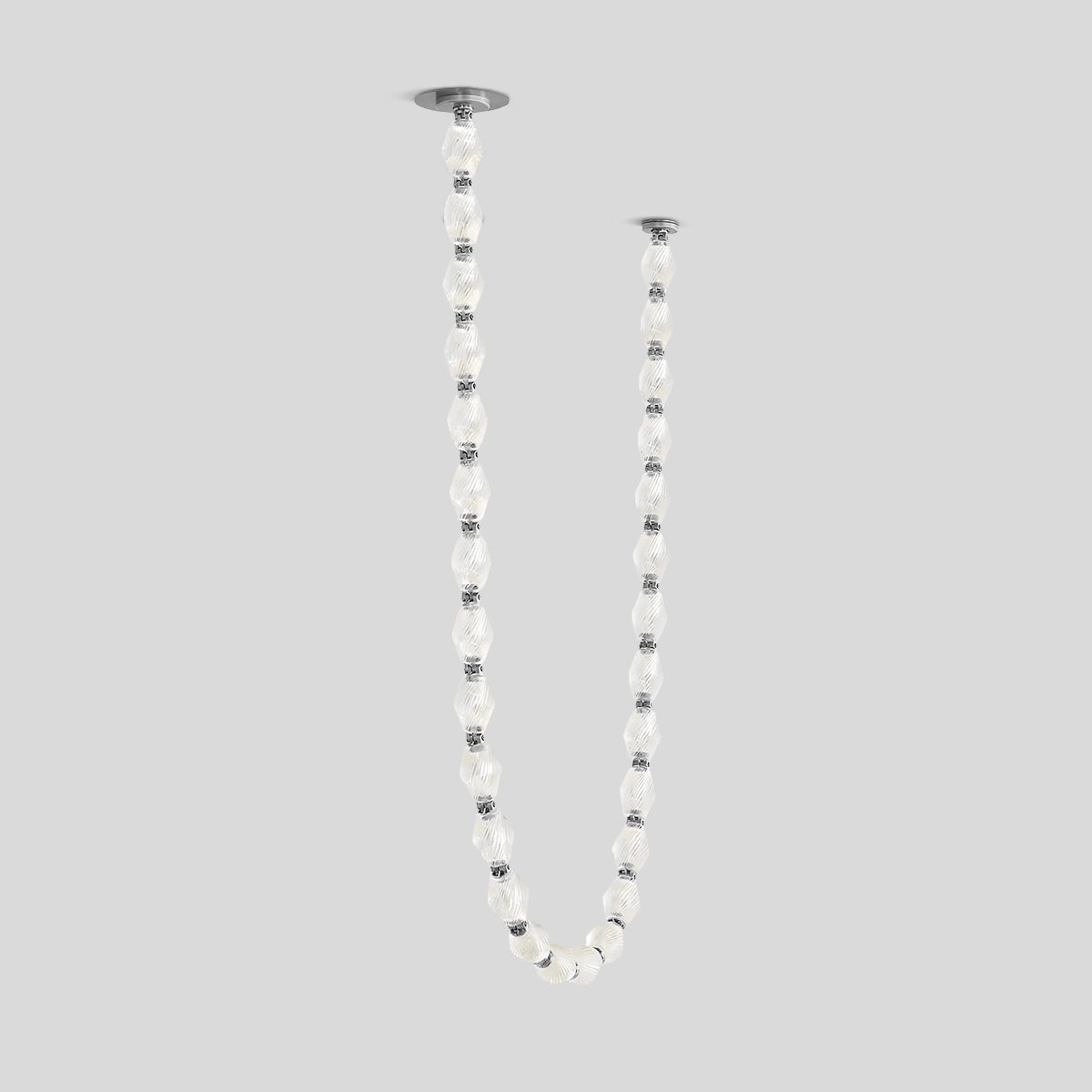 Antizer Zypheria Art Deco Czech Glass Beaded Chandelier Chrome 28 Balls