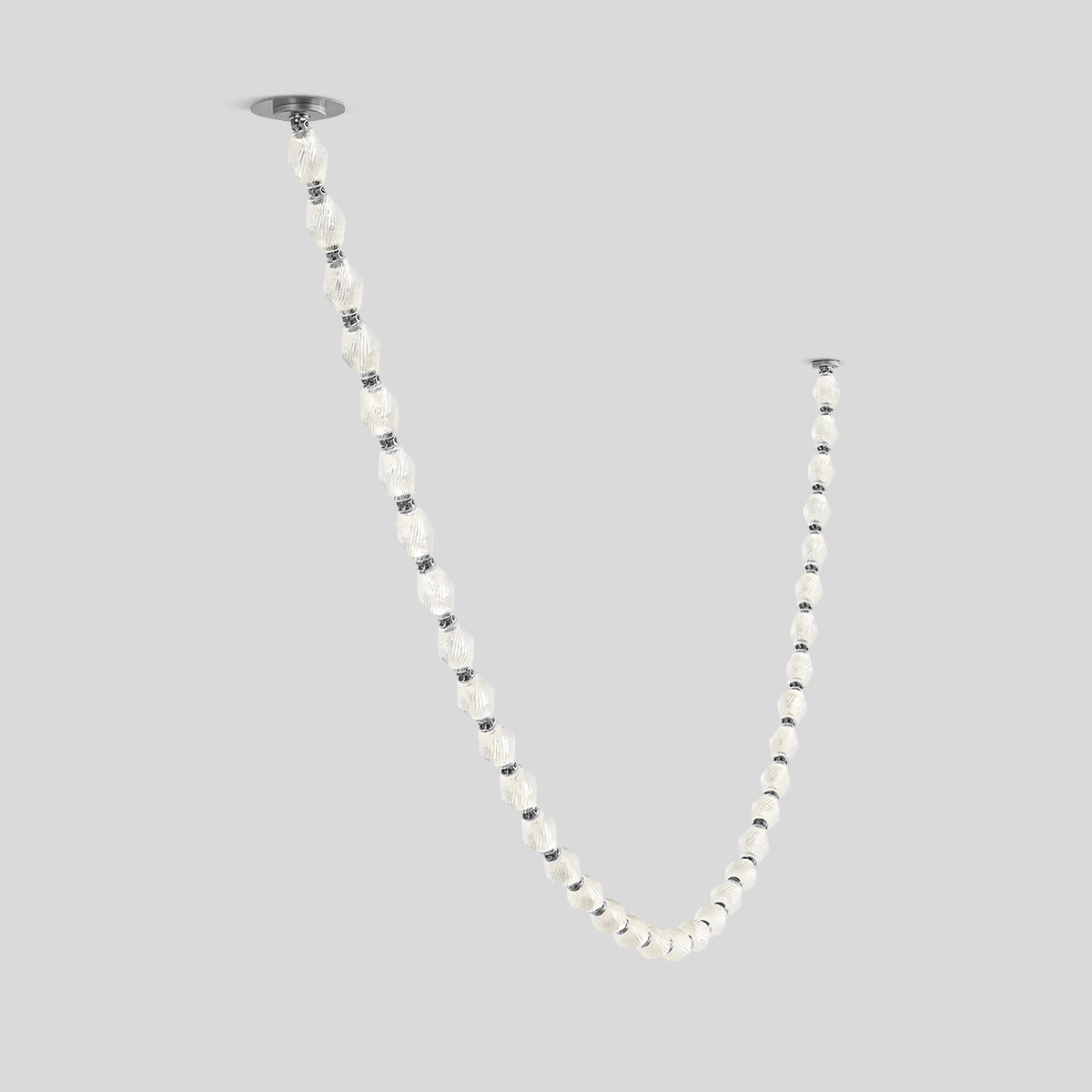 Antizer Zypheria Art Deco Czech Glass Beaded Chandelier Chrome 36 Balls