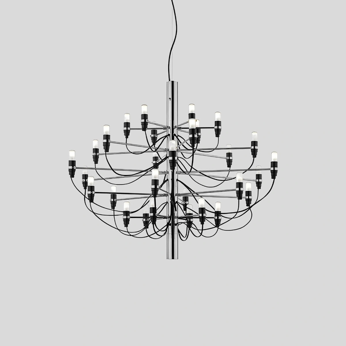 Antizer Tiered Modern Candle Chandelier Chrome 72cm / 28.35"