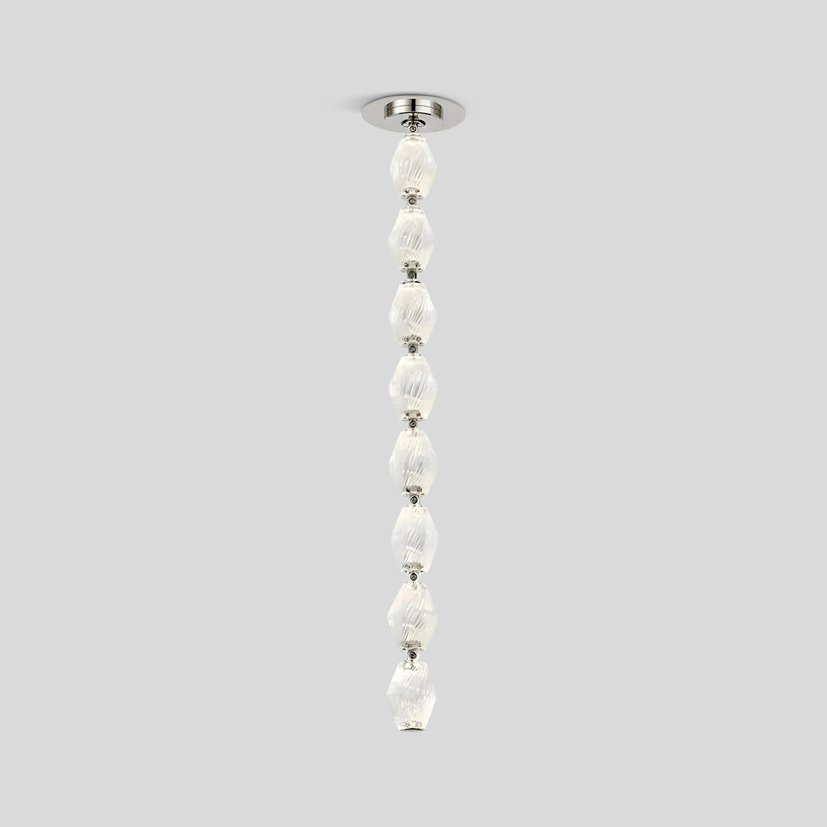 Antizer Zypheria Art Deco Czech Glass Beaded Chandelier Chrome 8 Balls
