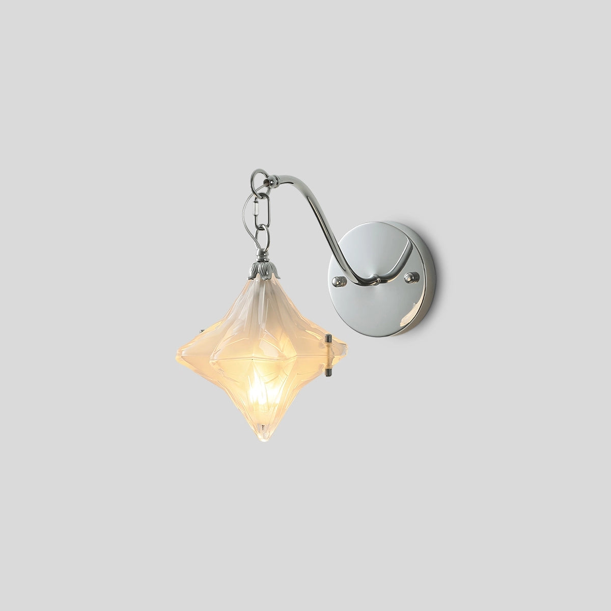 Antizer French Murano Star Glass Pendant Light Chrome Style C