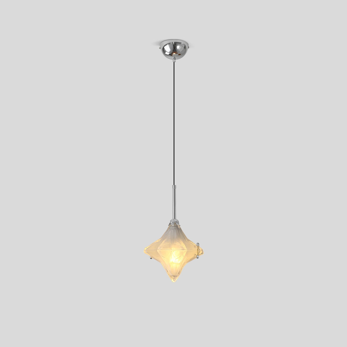 Antizer French Murano Star Glass Pendant Light Chrome Style D