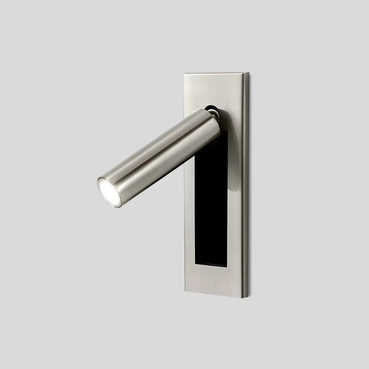 Chrome LED recessed wall light