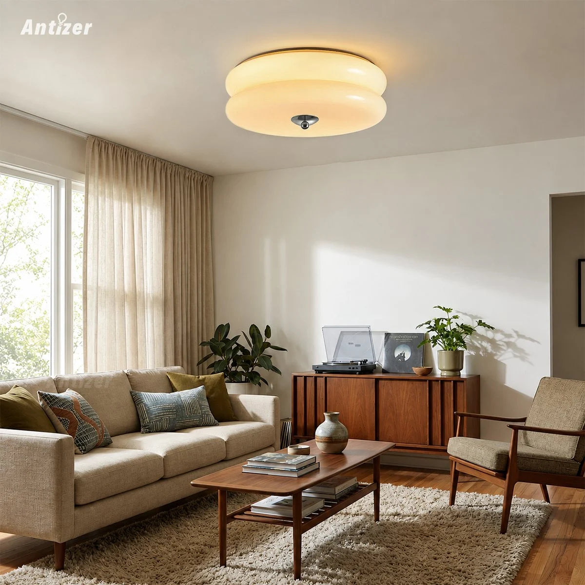 Antizer Art Deco Vintage Ceiling Light for Bedroom