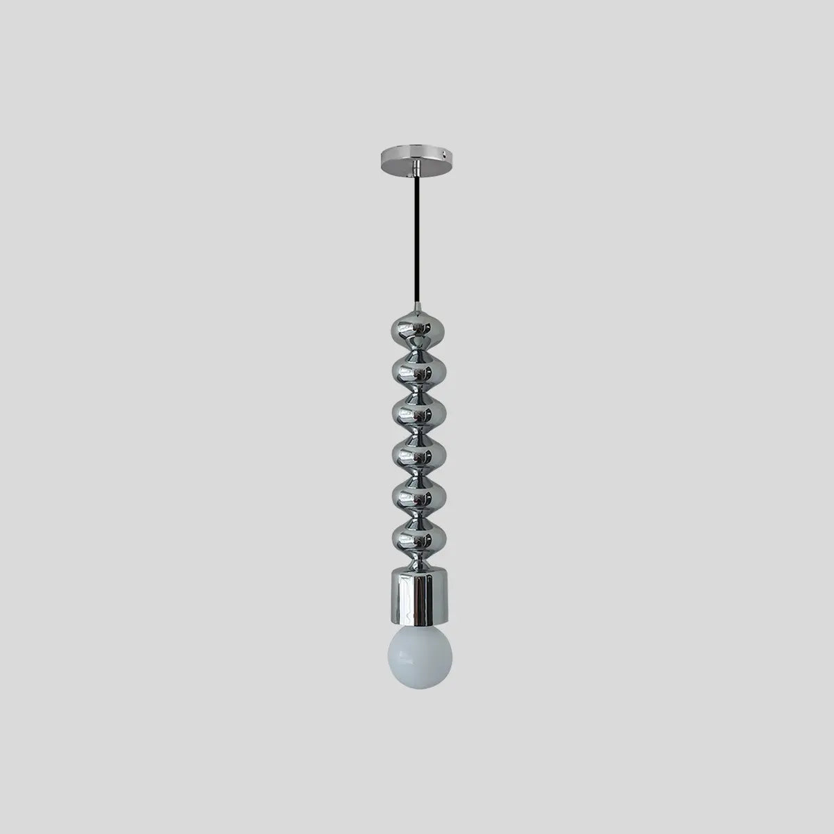 Antizer Bauhaus Bead Bedside Pendant Light Chrome