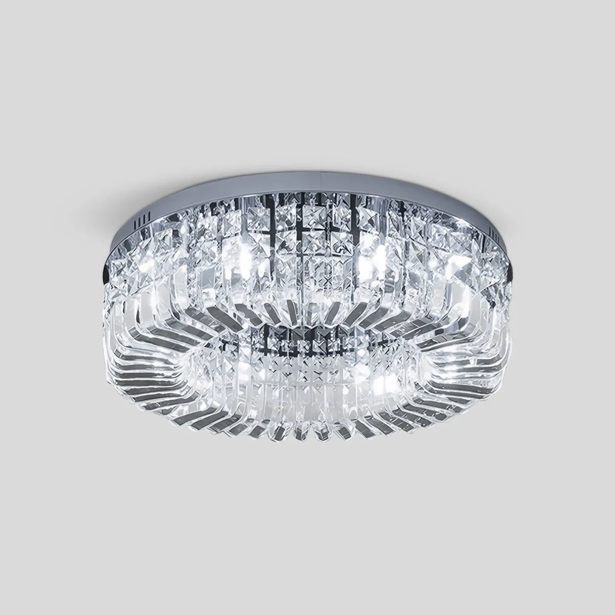 Antizer Modern Luxury Crystal Ceiling Light Chrome