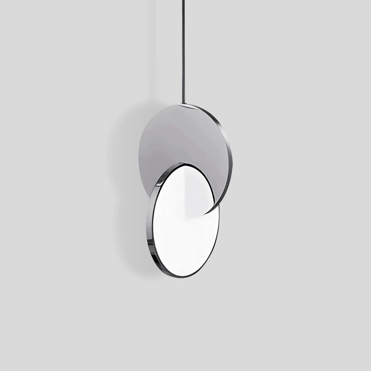 Antizer Minimalist LED Pendant Light for Living Room Kitchen Chromium