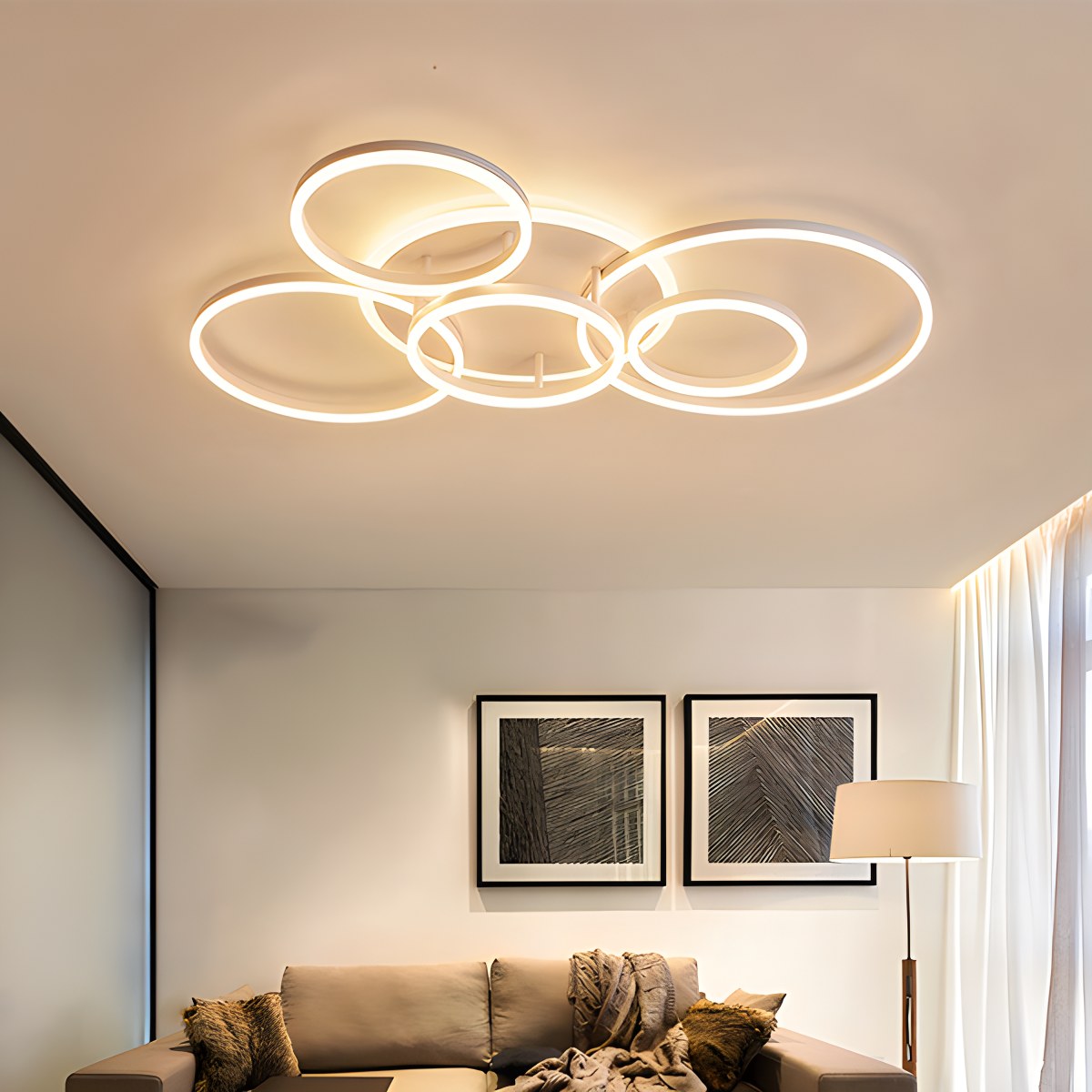 Antizer Circular LED Ceiling Light for Living Room