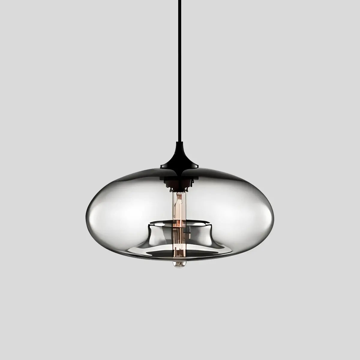 Antizer Colorful Glass Pendant Light for Dining Area Clear D28cm / 11.02″