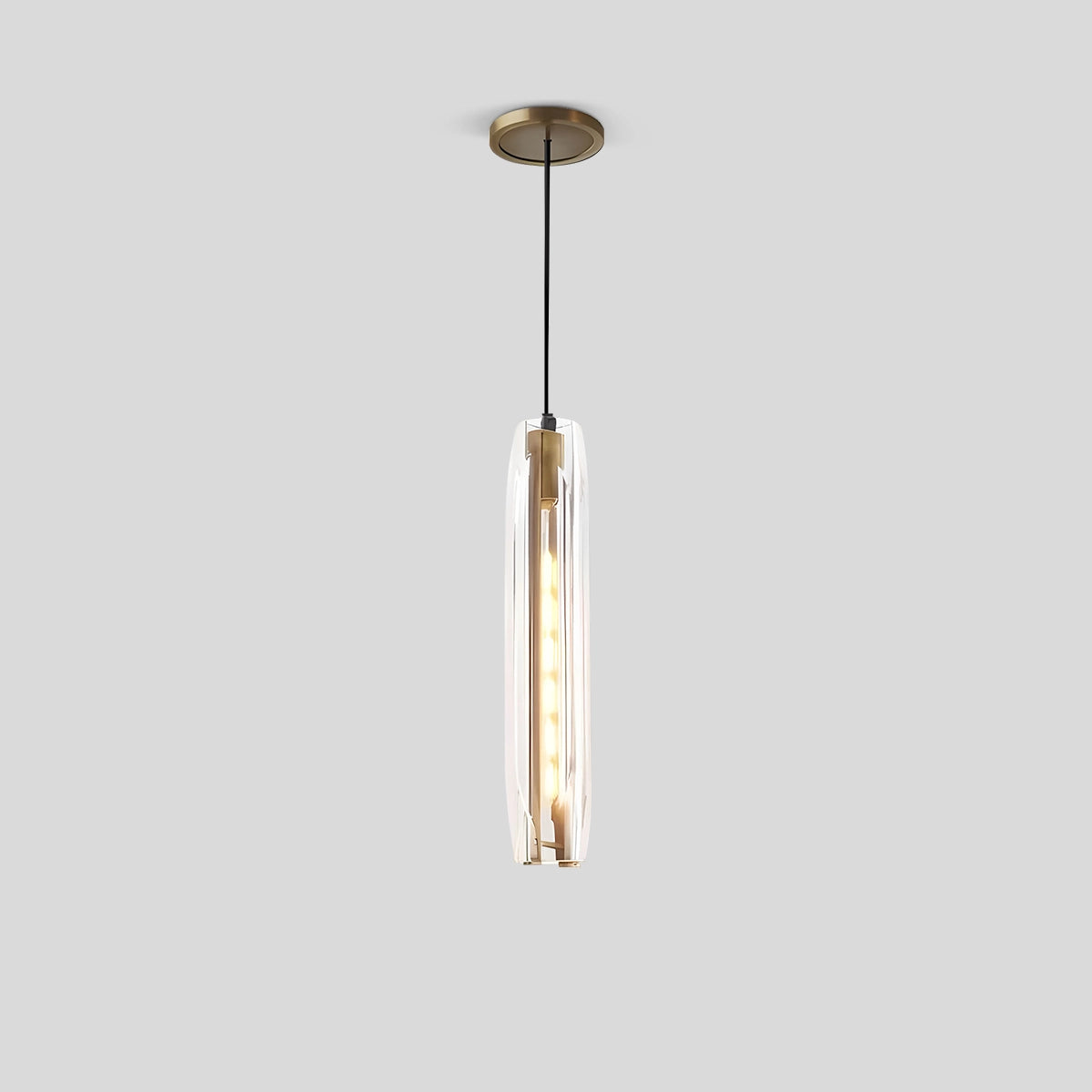 Antizer Rod Light Elegant Post Modern Pendant Light Clear