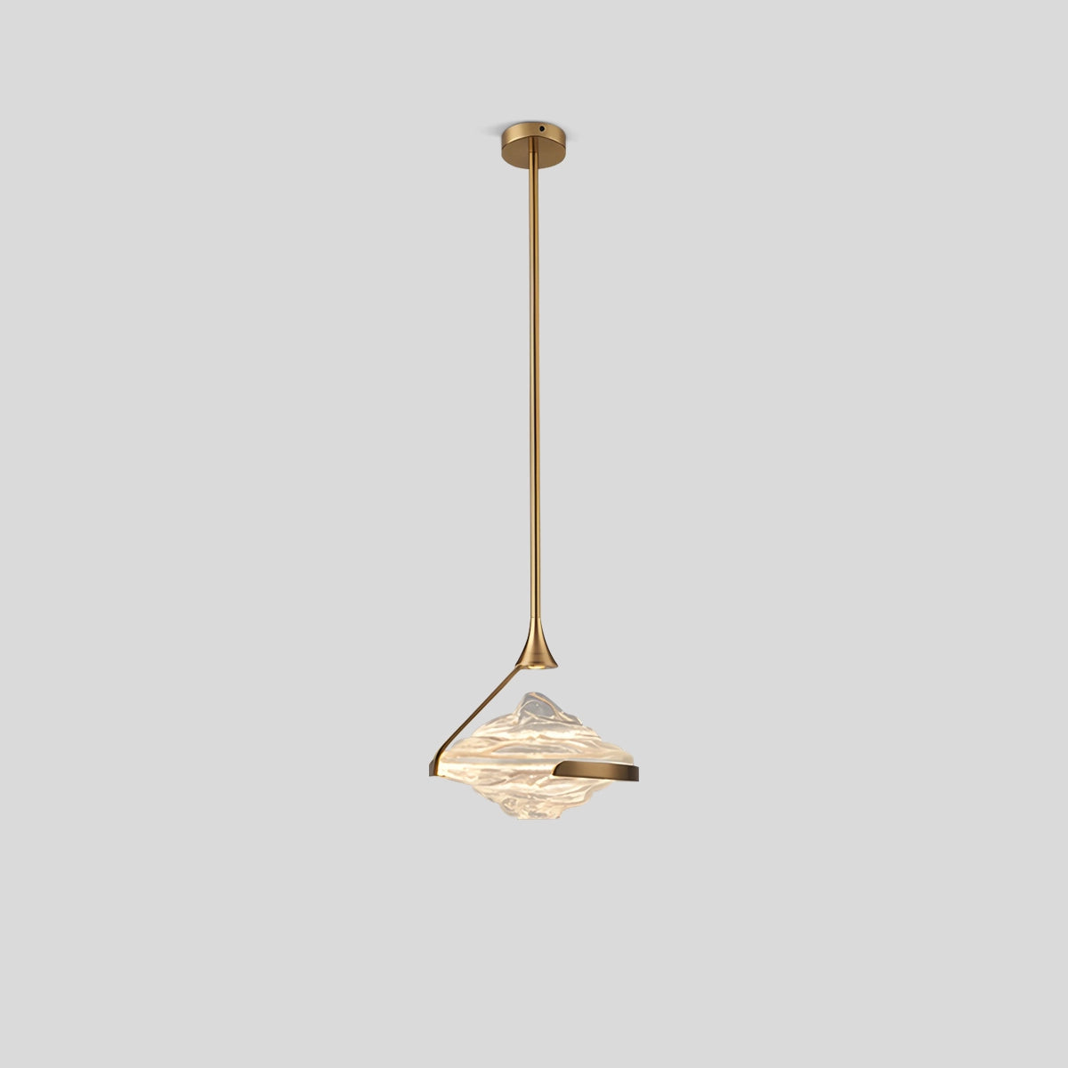 Antizer Modern Luxury Hill Glass Pendant Light Clear Warm Light