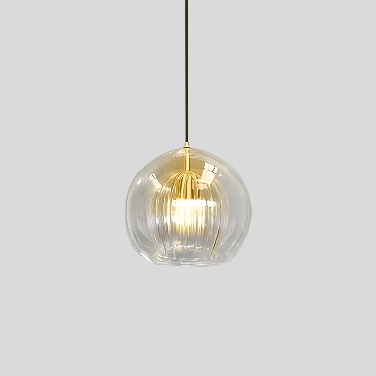 Antizer Nordic Glass Globe Pendant Light for Modern Interiors Clear Warm White