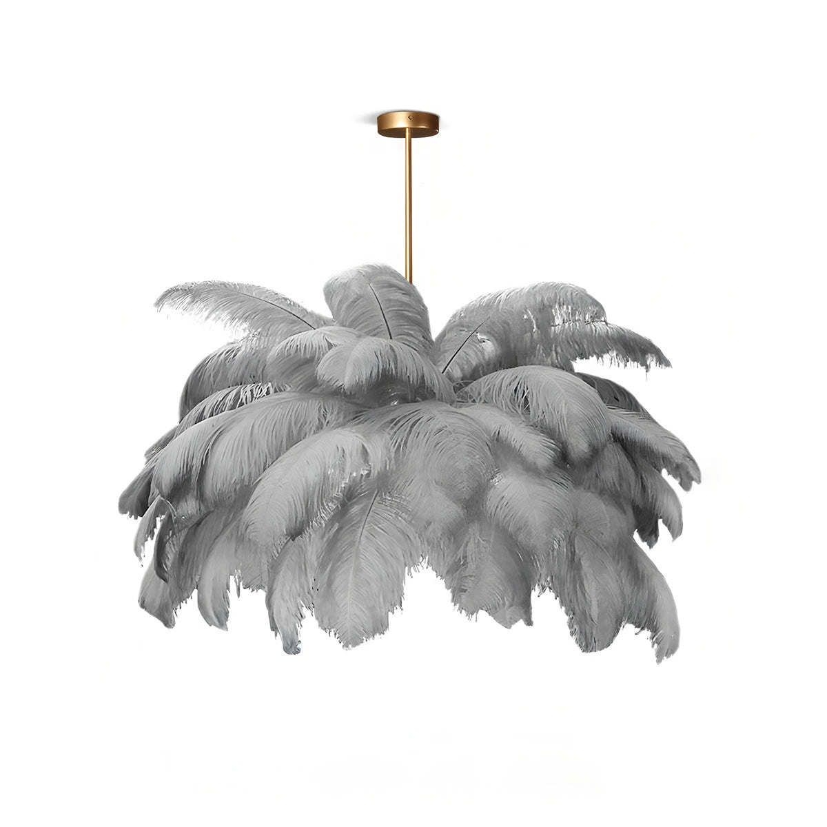 Antizer Ostrich Feather Chandelier Multiple Colors Available Cloud