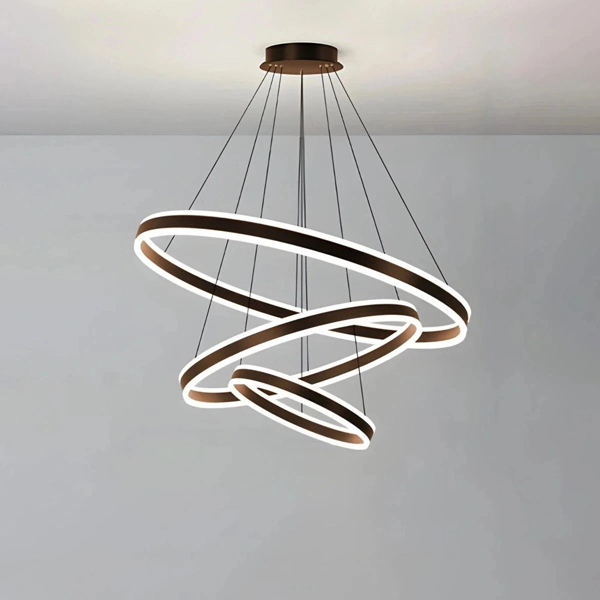 Antizer Circle Layered Living Room Chandelier Coffee