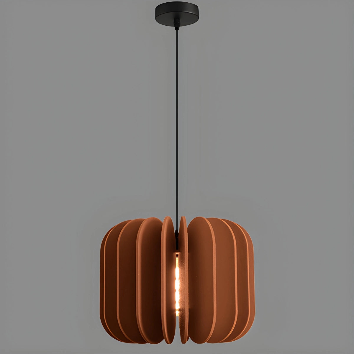 Antizer Pumpkin Slice Acoustic Pendant Light Coffee Large-D50cm / 19.69"