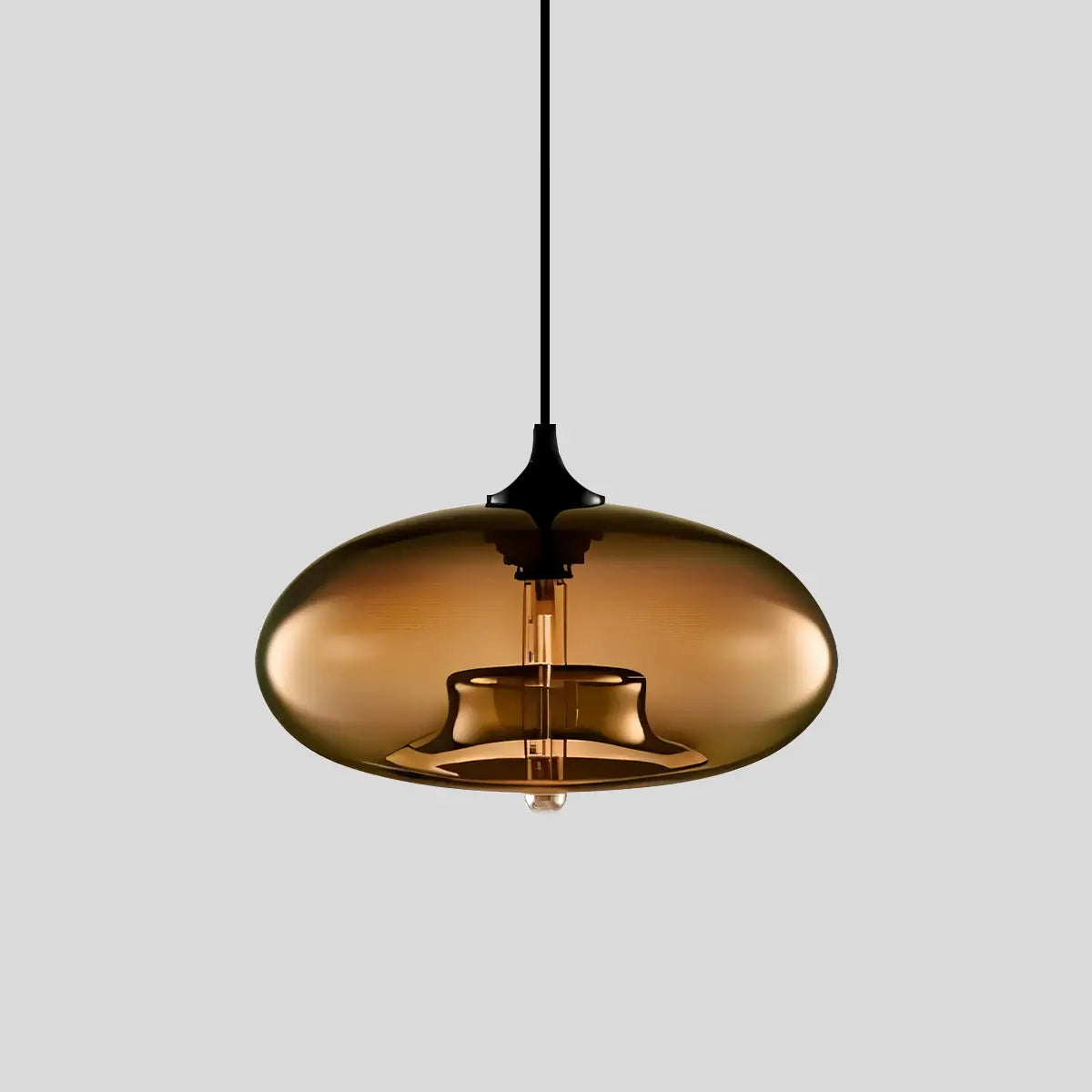 Antizer Colorful Glass Pendant Light for Dining Area Coffee D28cm / 11.02″