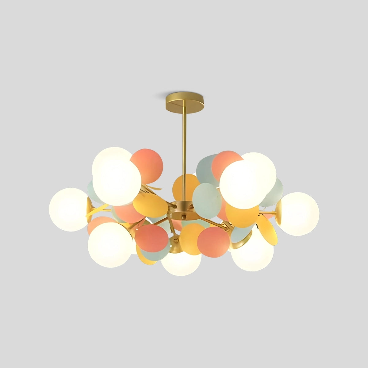 Antizer Colorful Flash Modern Chandelier 12 Head Colorful-75cm / 29.53"