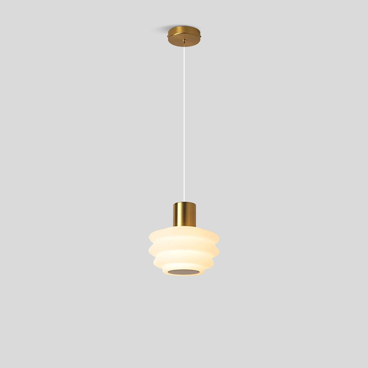 Antizer Nordic Cream Style LED Bedroom Small Pendant Light Copper Tricolor Light