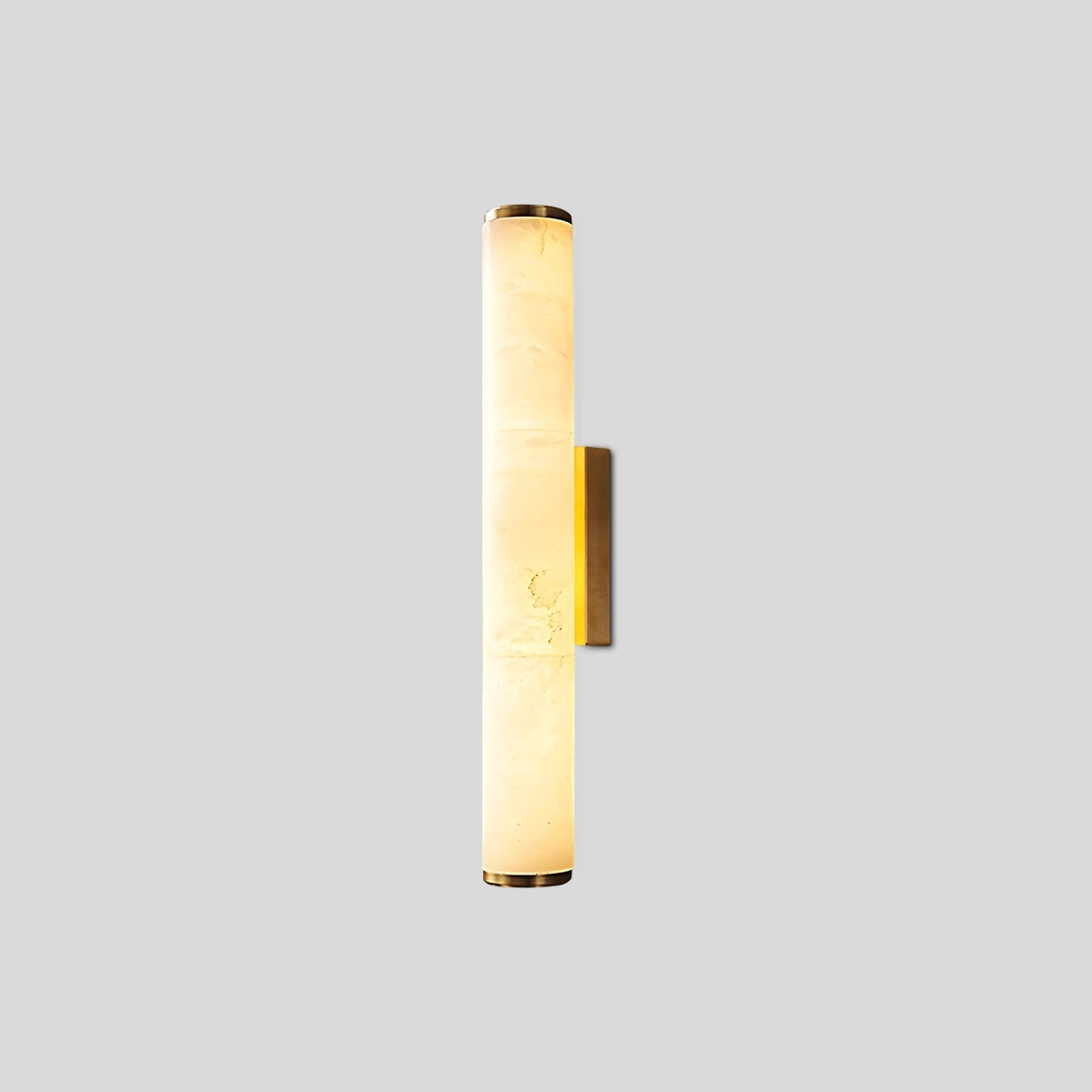 Antizer Modern Cylindrical Spanish Alabaster Wall Sconce Gold