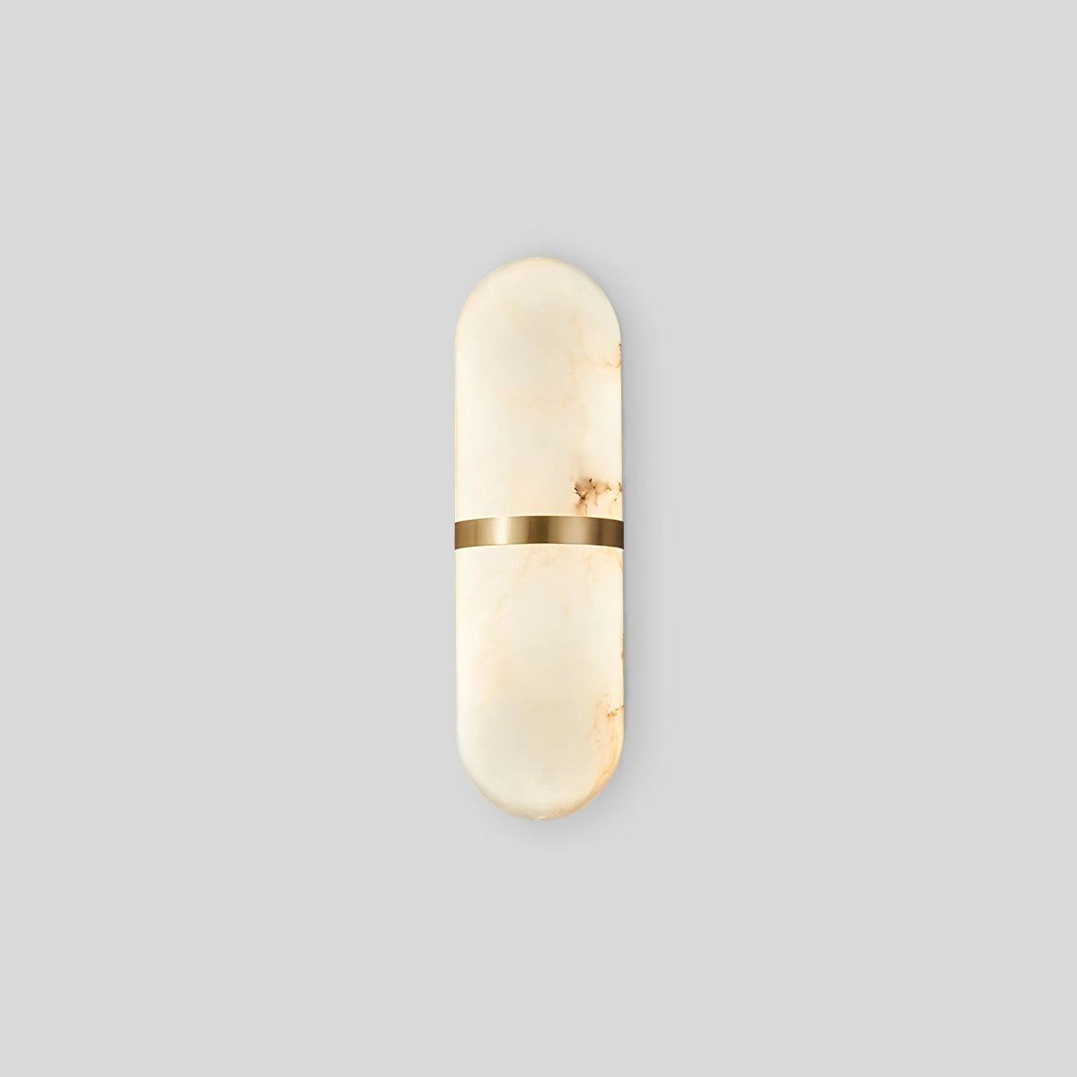Antizer Melange Pill Form Spanish Alabaster Wall Sconce Gold Warm Light