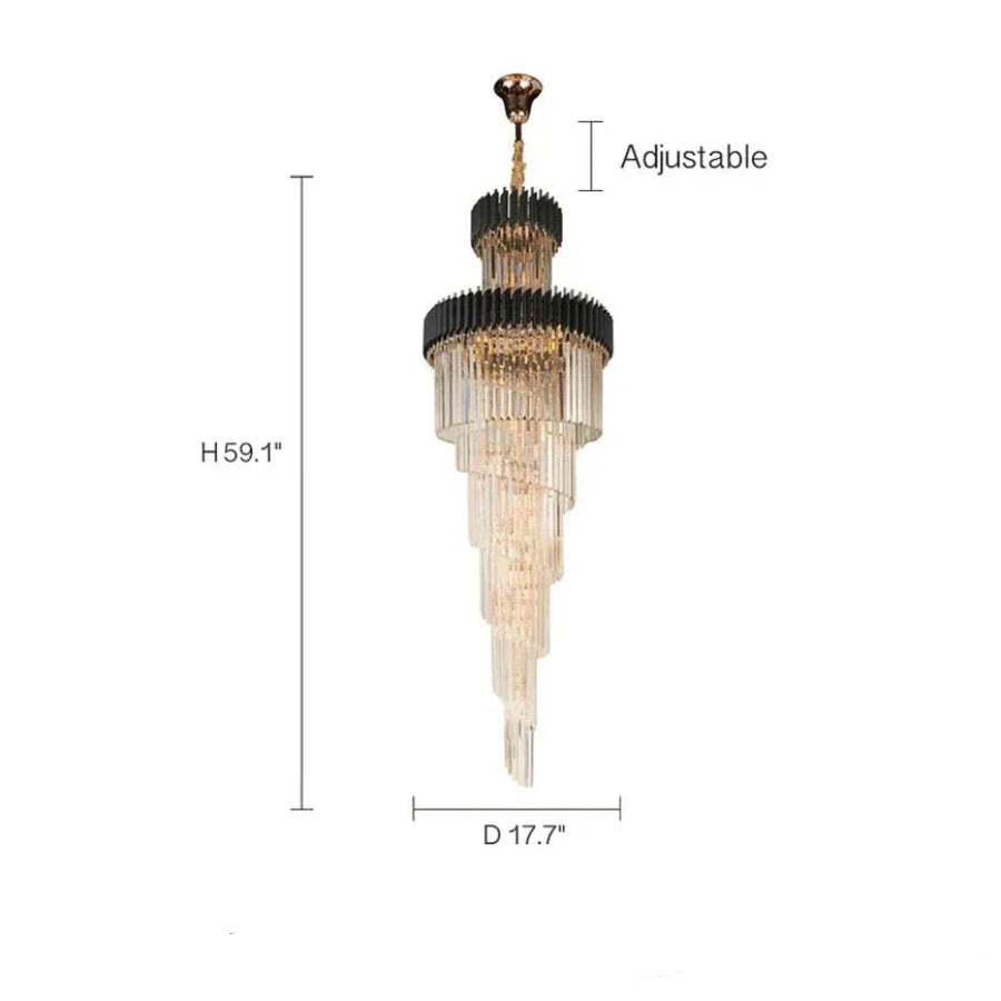 Antizer Cyrus Multiple Tier Crystal Chandelier