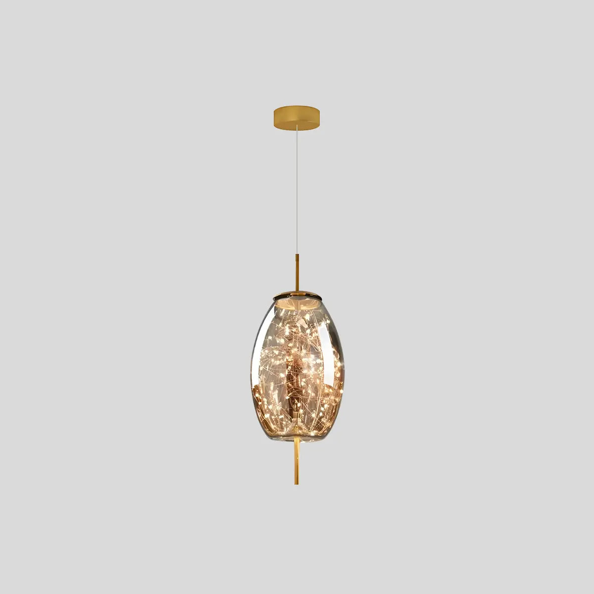 Antizer Twirl Modern Pendant Light for Bedroom D-Smoky Gray