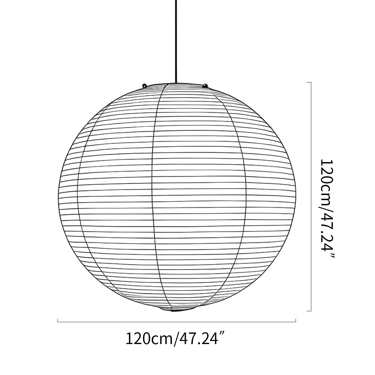 Antizer Akari Spherical Pendant Light for Living Room