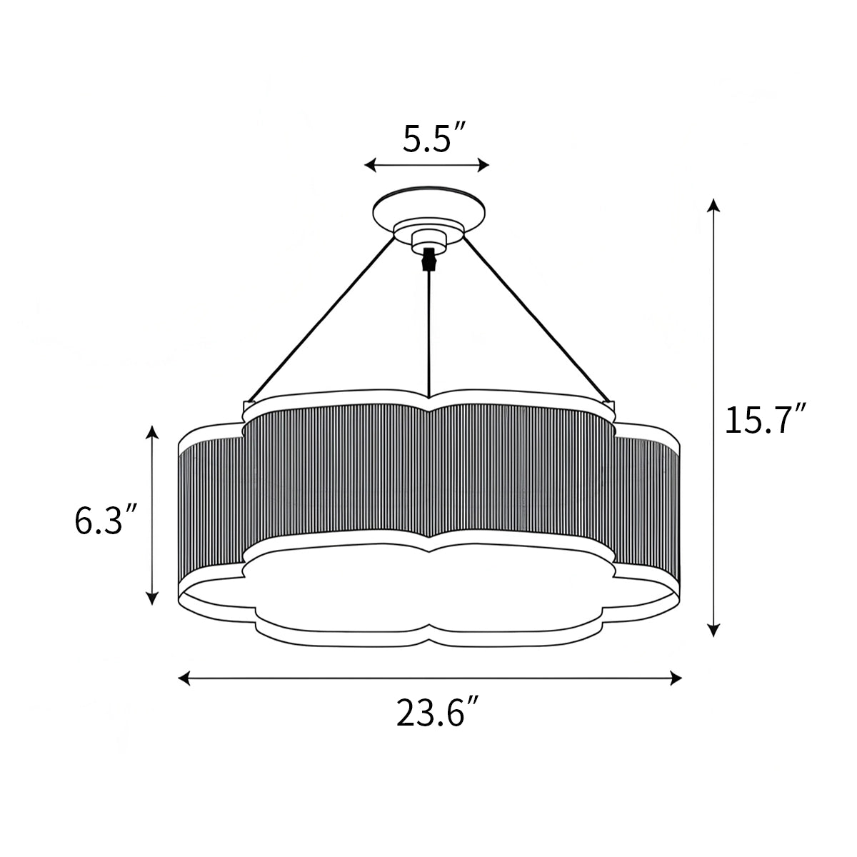 Antizer Basil Chandelier for Dining Room
