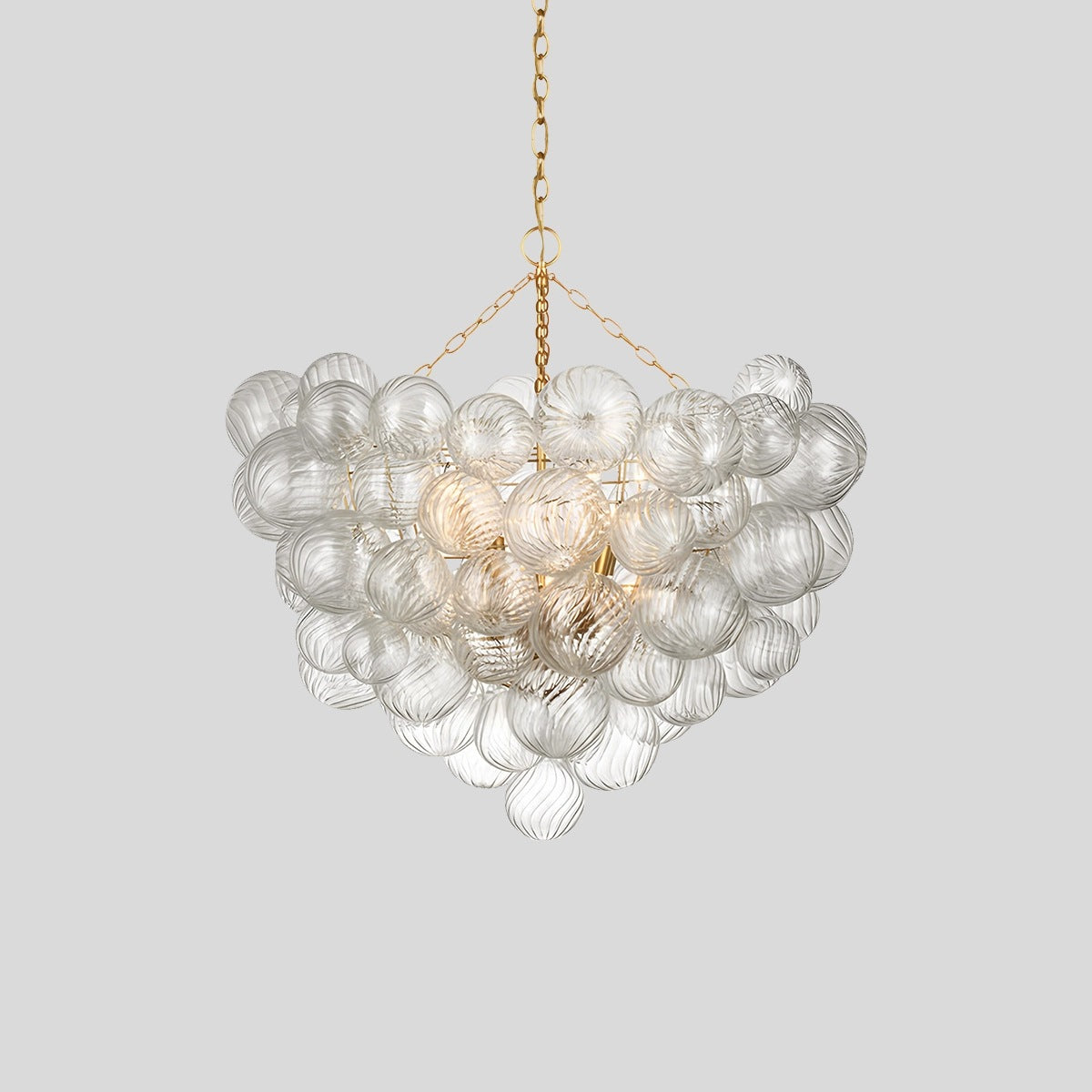 Antizer Vortex Glass Bubble Ball Chandelier