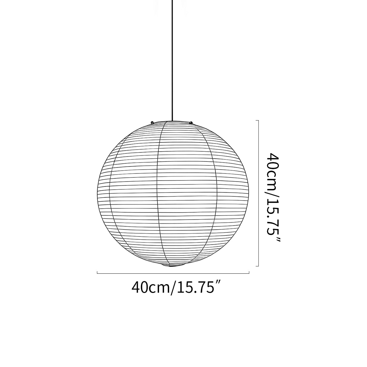 Antizer Akari Spherical Pendant Light for Living Room