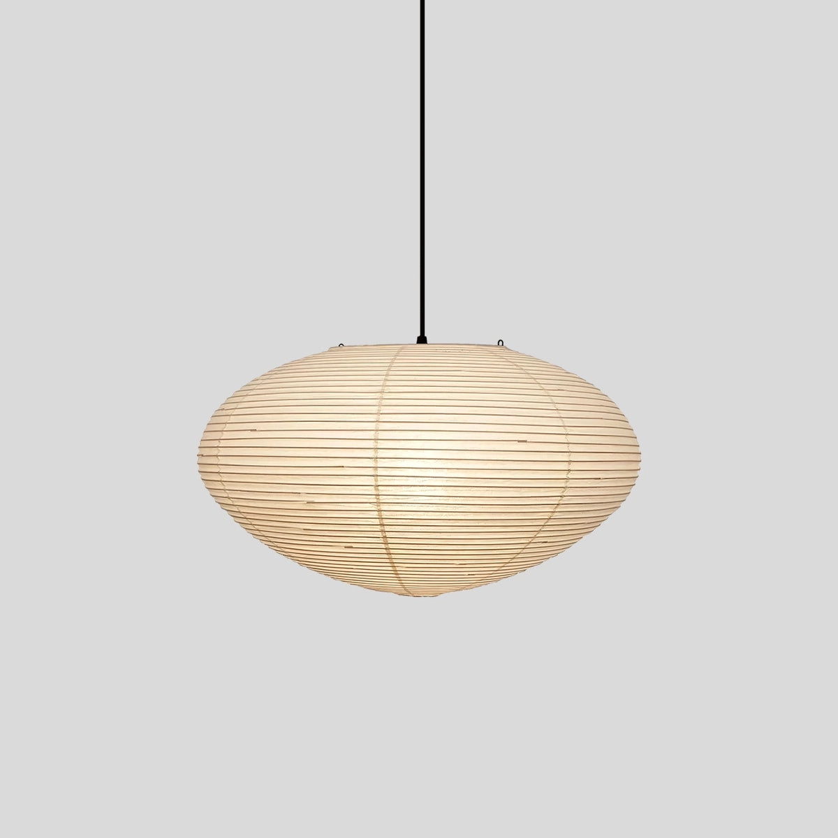 Antizer Washi Paper A Series Pendant Light for Dining Room Black Wire Dia 45cm / 17.72"