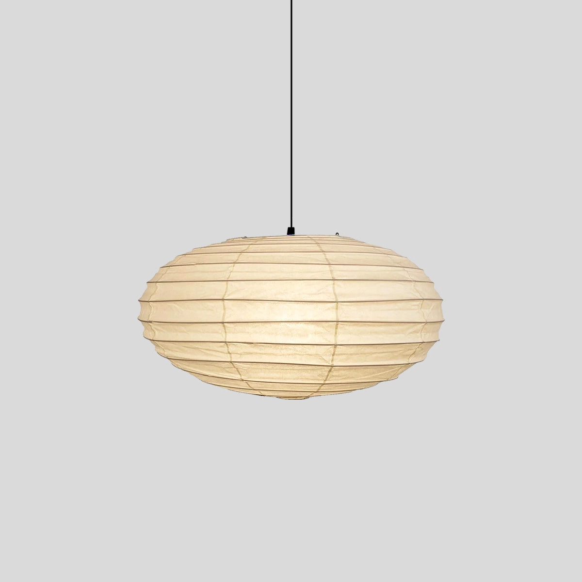Antizer Washi Paper EN Series Pendant Light for Living Room Black Wire Dia 50cm / 19.69"