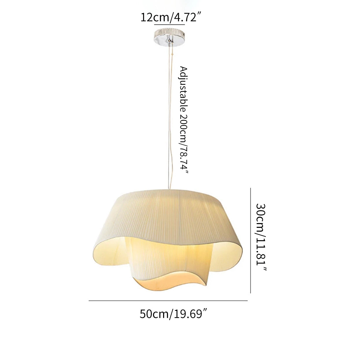 Antizer Pleated Fabric Drum Pendant Light for Modern Interiors