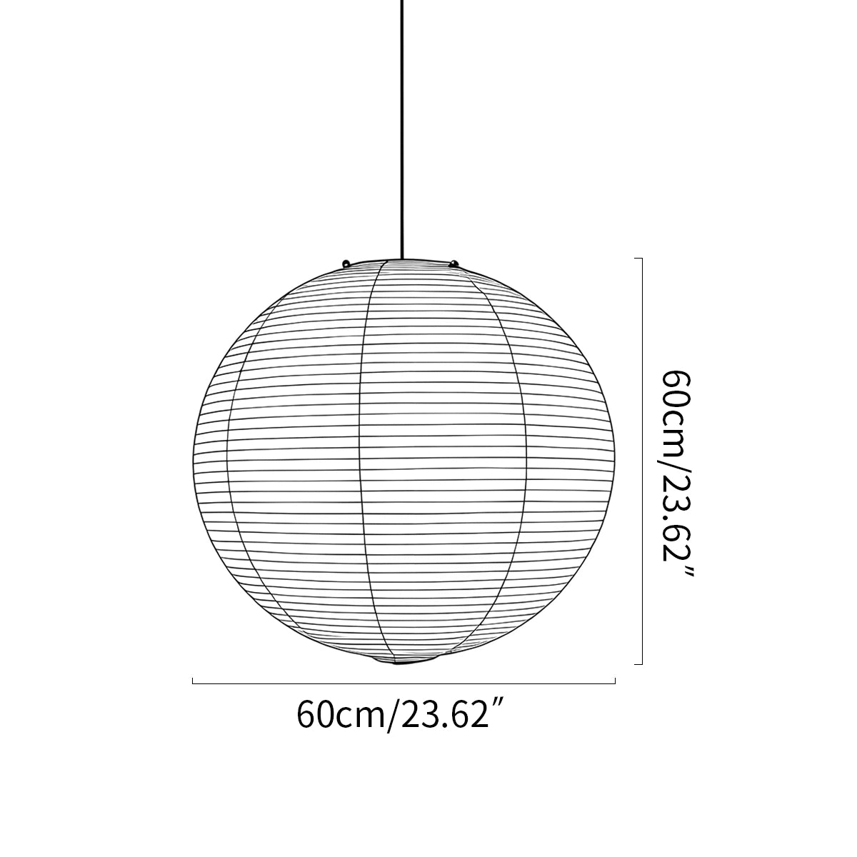 Antizer Akari Spherical Pendant Light for Living Room