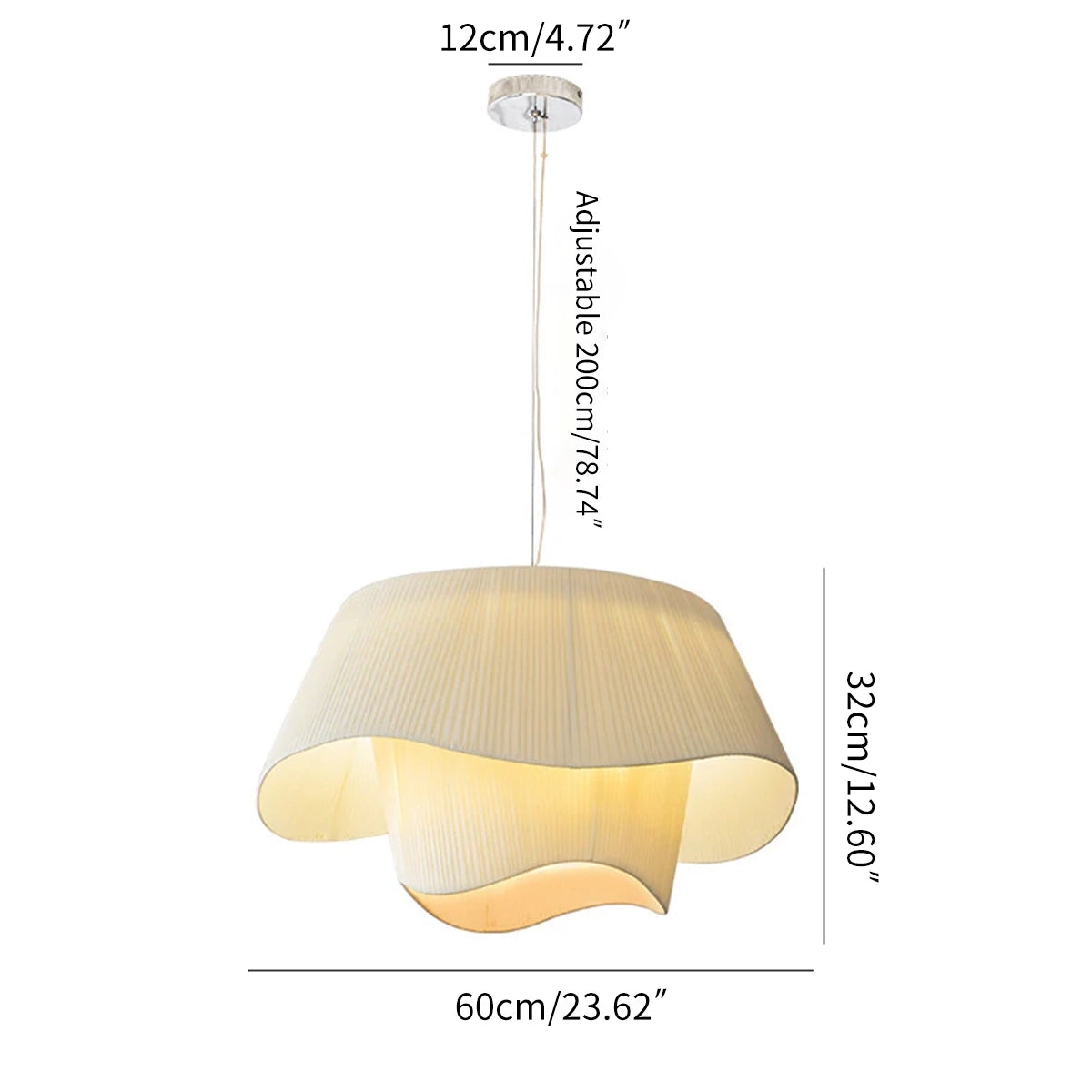 Antizer Pleated Fabric Drum Pendant Light for Modern Interiors