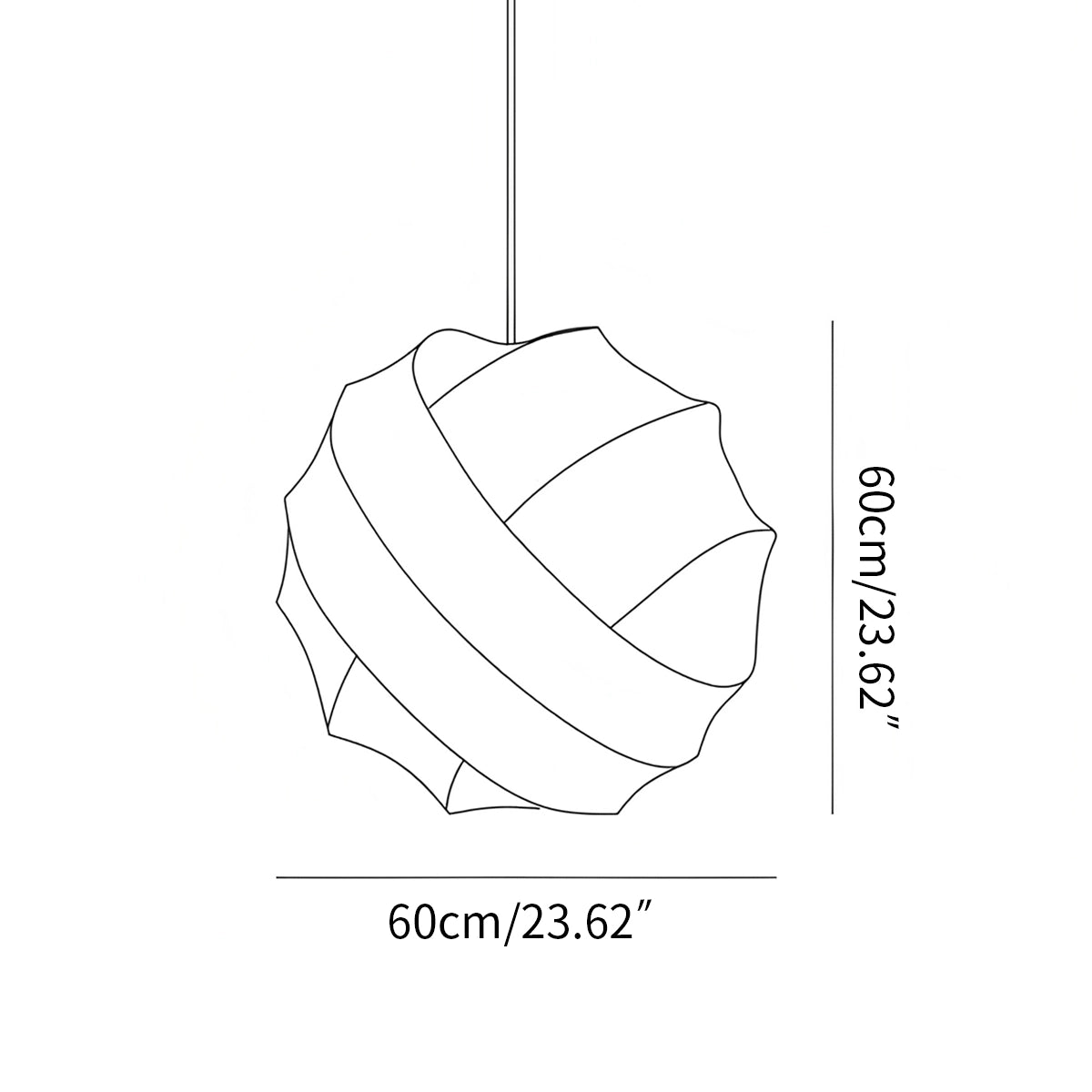 Antizer Turner Modern Spherical Pendant Light for Dining Room