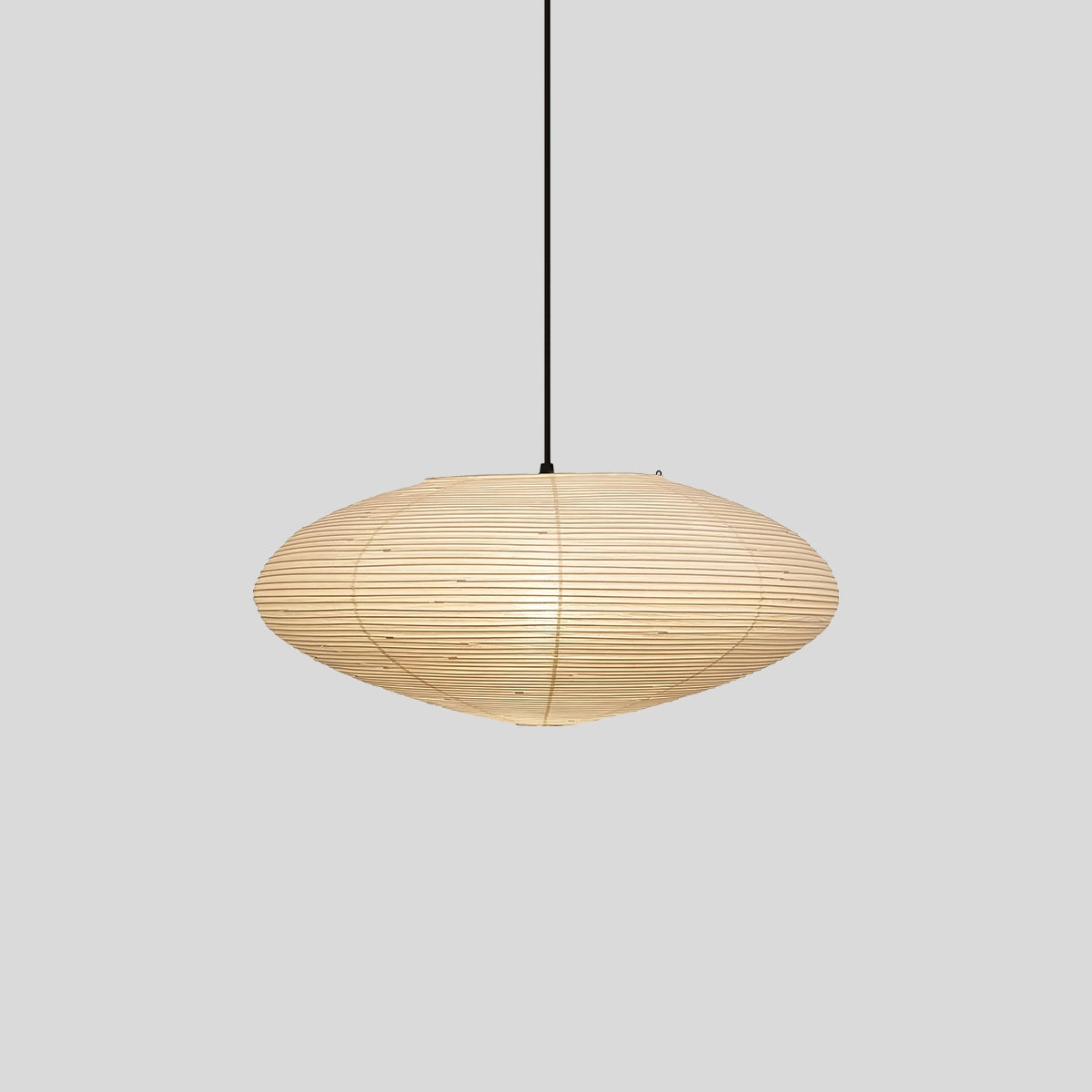Antizer Washi Paper A Series Pendant Light for Dining Room Black Wire Dia 65cm / 25.59"