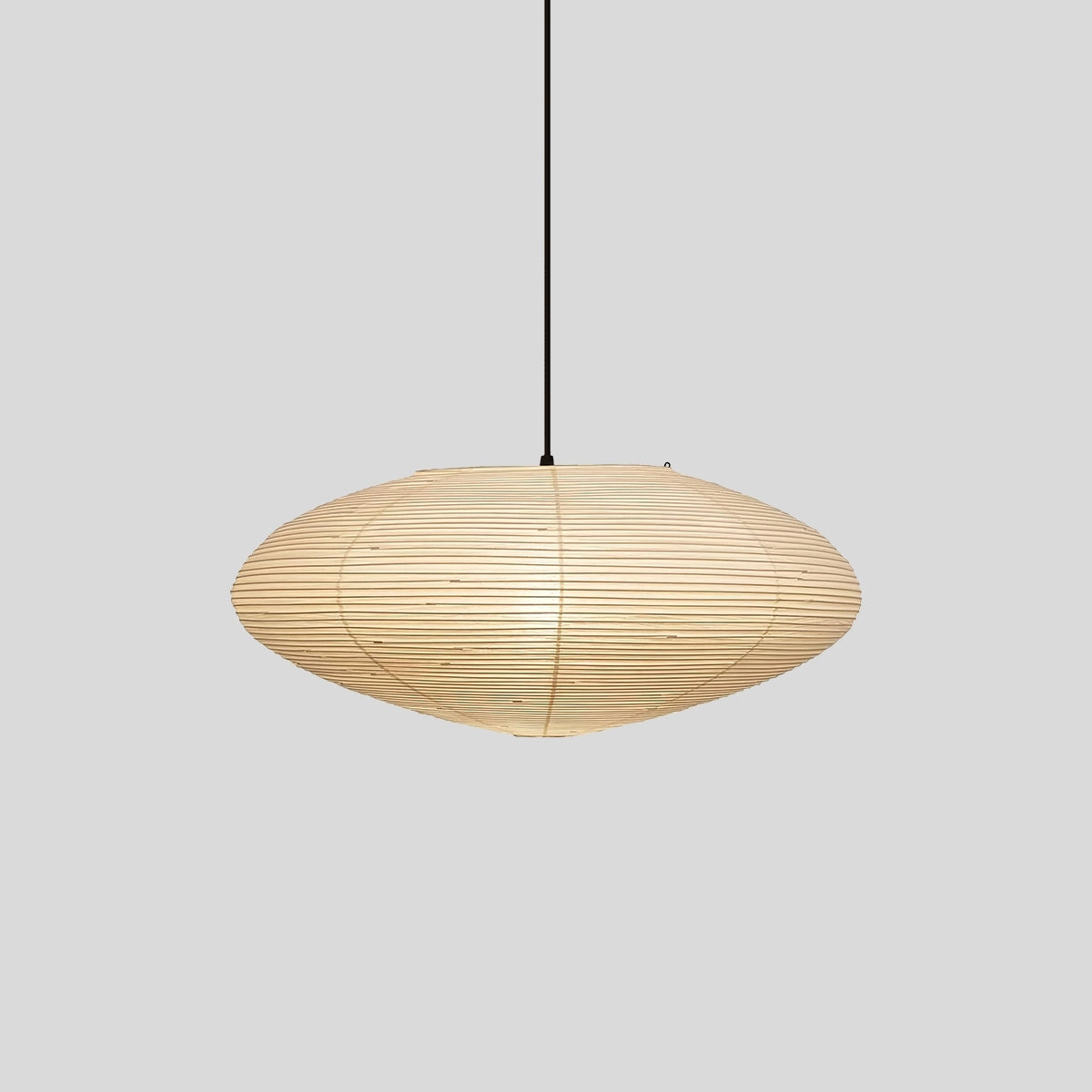 Antizer Washi Paper A Series Pendant Light for Dining Room Black Wire Dia 70cm / 27.56"